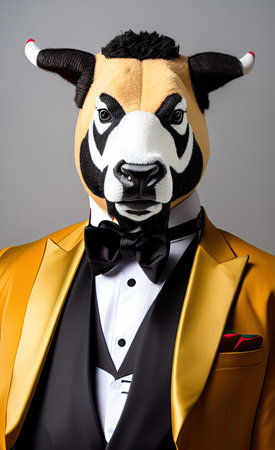 The man with the bull headの素材