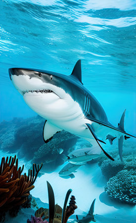 Great White Shark (Carcharodon carcharias)の素材