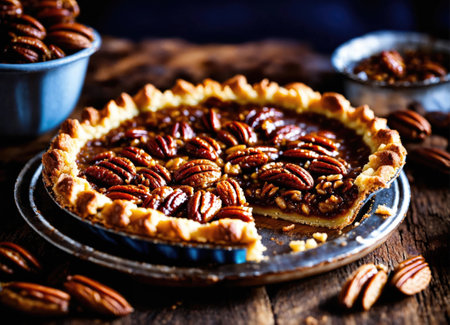 Pecan Pie.style rustic.selective focus.の素材