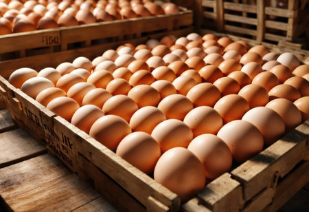 Fresh chicken eggsの素材