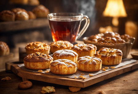 Sweet cakes for tea breakの素材