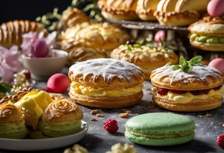 Sweet pastries for Easter holidayの素材