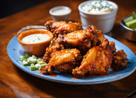 Buffalo Wings, traditional American cuisineの素材