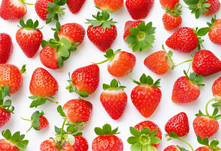 Strawberry isolated on white backgroundの素材