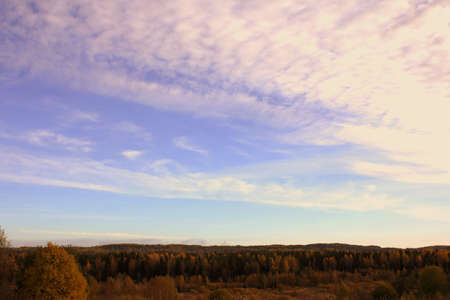 autumn skyの写真素材