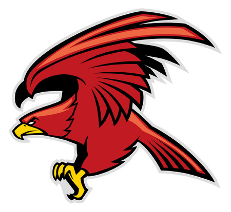 eagle mascotのイラスト素材