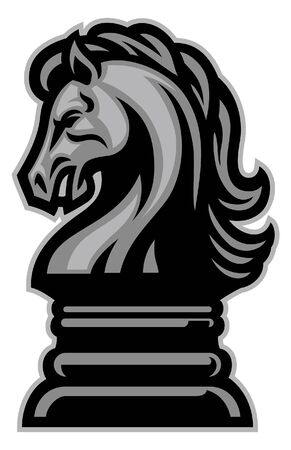 knight horse chessのイラスト素材
