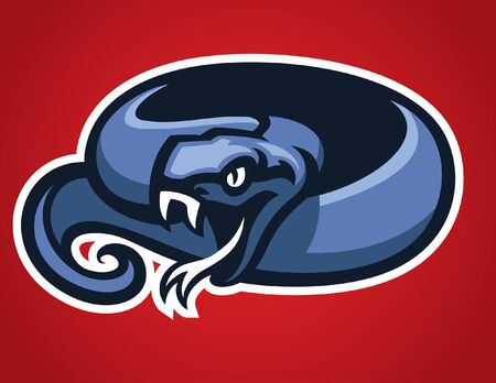 snake mascotのイラスト素材