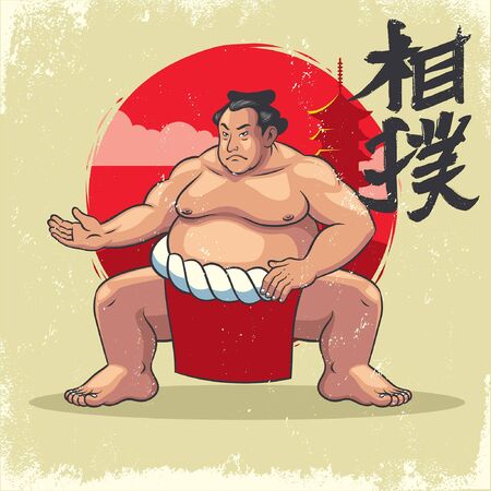 油絵　相撲　SUMO ヴィンテージ 油絵 相撲 SUMO ヴィンテージ