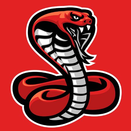 cobra snake mascotのイラスト素材