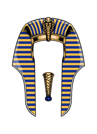 Egyptian king head dressのイラスト素材