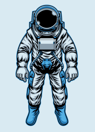 Astronaut in space suitのイラスト素材