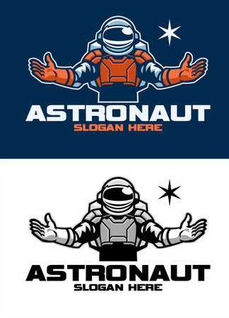 Set Sport and Esport Style of Astronautのイラスト素材