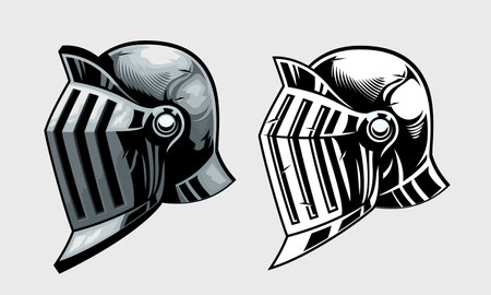 Gladiator Warrior helmet setのイラスト素材
