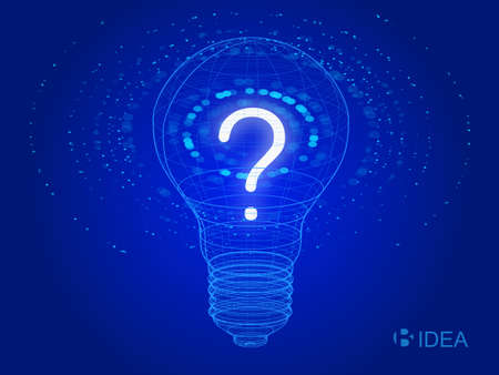 Inspiration and creative light bulb materialのイラスト素材