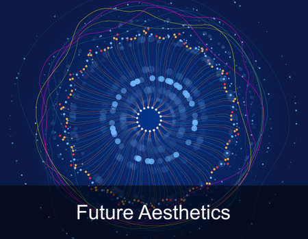 Future science and technology vision of large dataのイラスト素材