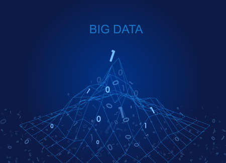 Visual material for binary dataのイラスト素材