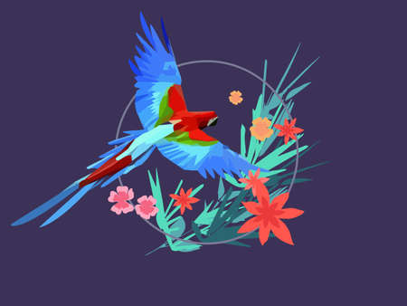 Vectorial material for parrotsのイラスト素材