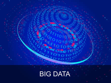 Abstract material of large data digital technologyのイラスト素材