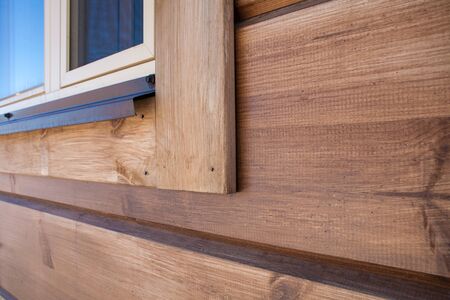 New wooden house detail