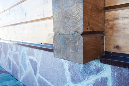 New wooden house detail