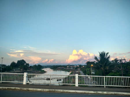 river Nan at Nan ,Thailandの写真素材