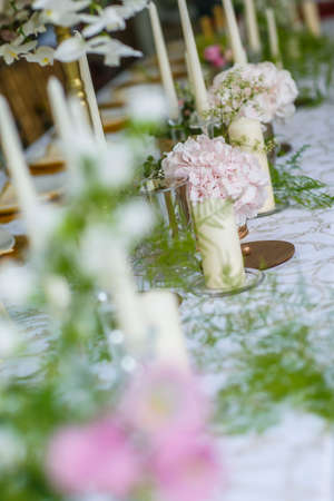 wedding set upの写真素材