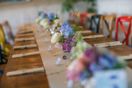 wedding set upの写真素材