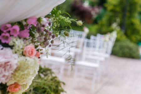 wedding set upの写真素材