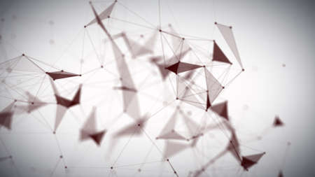 Digital Plexus Glow Dots Backgroundsの写真素材