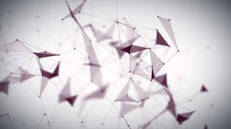 Digital Plexus Glow Dots Backgroundsの写真素材