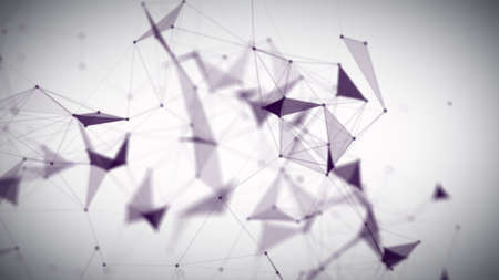 Digital Plexus Glow Dots Backgroundsの写真素材