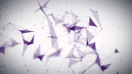 Digital Plexus Glow Dots Backgroundsの写真素材