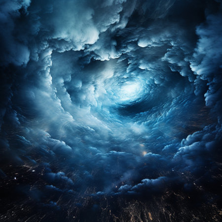 Fantasy space. Abstract fractal shapes. 3D rendering illustration.の素材