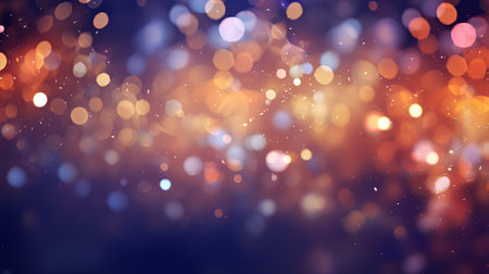 Abstract bokeh background. Christmas and New Year holidays background.の素材