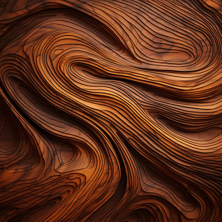 Wooden texture with natural patterns. 3d rendering. Computer digital drawing.の素材