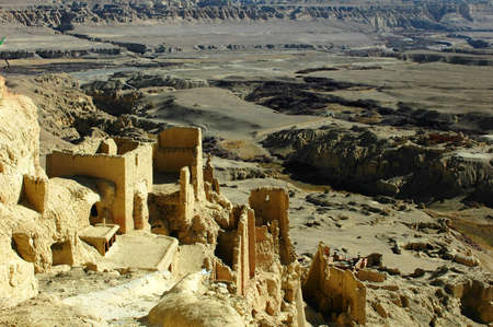 Relics of a famous ancient castle in Tibetの写真素材