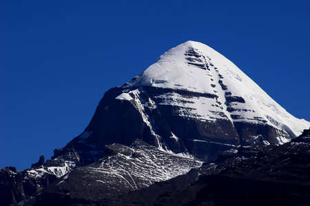 Landscape of the famous holy Mount Kailash in Tibetの写真素材