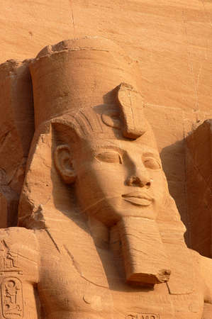 Temple of Ramesses II, Abu Simbel, Egypt. One of the ancient Egypt's greatest monuments.の写真素材