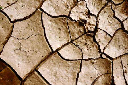 Closeup of dried and cracked earthの写真素材