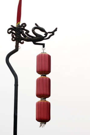 Traditional red lantern in the famous ancient city of Xian, China