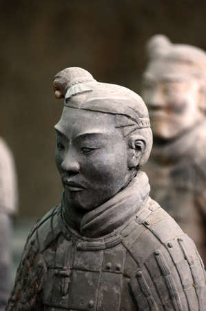 The famous terracotta warriors in Xian Chinaのeditorial素材