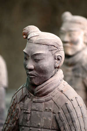 The famous terracotta warriors in Xian Chinaのeditorial素材