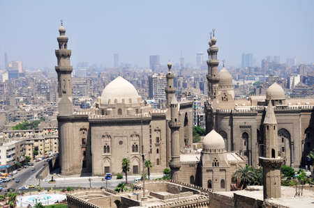 Landmark of the famous ancient castle in Cairo,Egyptの写真素材