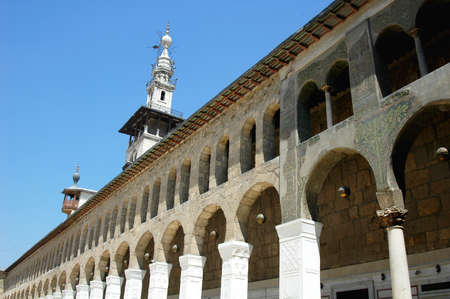 Scenery of the famous Omayyad Mosque in Damascus,Syria の写真素材