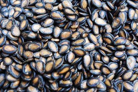 Pile of Watermelon seeds at a marketの写真素材