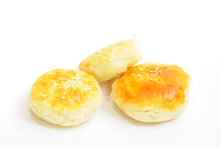 Desserts on a white backgroundの写真素材