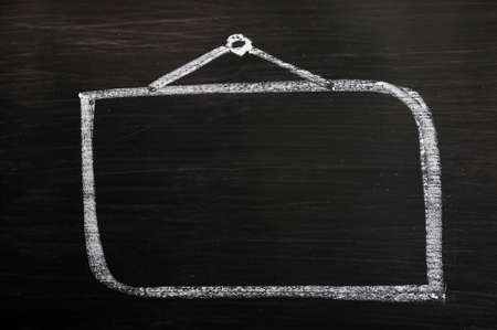 Blank blackboard with copy space for writingの写真素材
