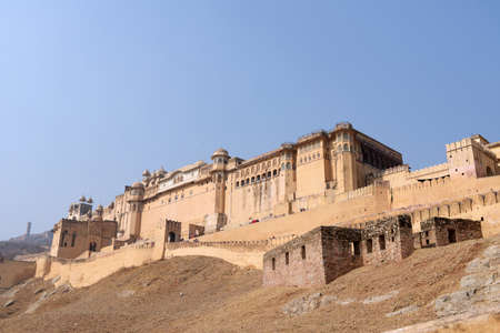 Landscape of ancient castle in Indiaのeditorial素材