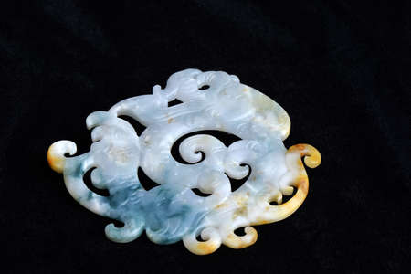 Chinese ancient jade carving artのeditorial素材